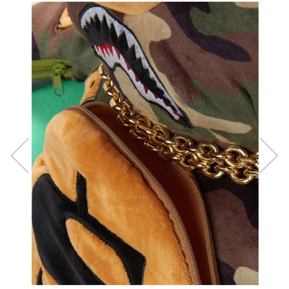 SPRAYGROUND. CAMOCHECK MONEYBEAR TEDDYBEAR BACKPACK - Picture 5 of 12